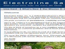 Tablet Screenshot of electrolinesales.com